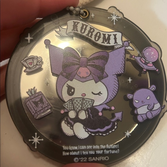 Kuromi Fortune Teller Sanrio Compact Mirror with Chain - Picture 3 of 6